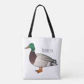 Mallard duck cartoon illustration tasche (Rückseite)