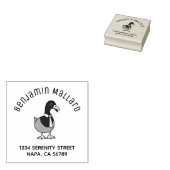 Mallard Duck Collar Necktie Arch Address Gummistempel (Stempel)