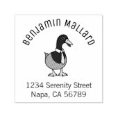 Mallard Duck Collar Necktie Arch Address Permastempel (Design)