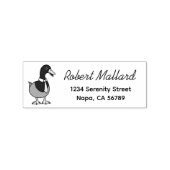 Mallard Duck Collar Necktie Return Address Gummistempel (Prägung)