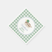 Mallard Duck Country Hunting Baby Show Serviette (Ecke)
