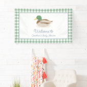 Mallard Duck Country Hunting Baby Showküche Willko Banner (Insitu)