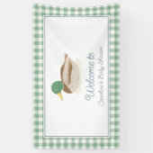 Mallard Duck Country Hunting Baby Showküche Willko Banner (Vertikal)