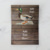 Mallard Duck Danke-Karte Dankeskarte (Innenseite)