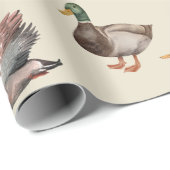Mallard Duck Drake and Hen Wrapping Paper Geschenkpapier (Rolleneckpunkt)