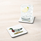 Mallard Duck Drake Getränkeuntersetzer (Rechte Seite)