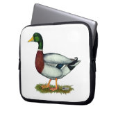 Mallard Duck Drake Laptopschutzhülle (Vorderseite Links)