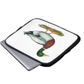Mallard Duck Drake Laptopschutzhülle (Vorne Knopf)