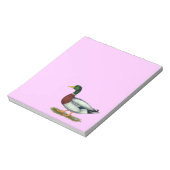 Mallard Duck Drake Notizblock (Rotiert)