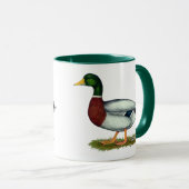 Mallard Duck Drake Tasse (VorderseiteRechts)