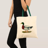 Mallard Duck Drake Tragetasche (Vorderseite (Produkt))