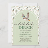 Mallard Duck Duck Deuce 2. Geburtstag Einladung (Vorderseite)