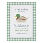 Mallard Duck Duckling Country Jagd Baby Dusche Poster (Vorderseite)