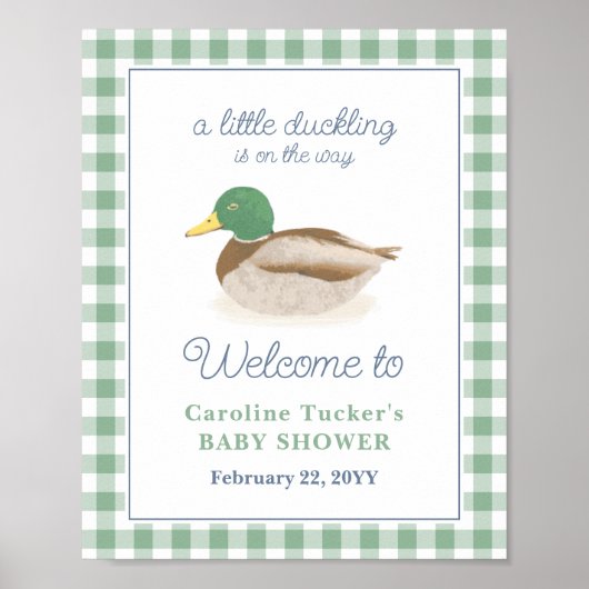 Mallard Duck Duckling Hunting Baby Showroom - Empf Poster (Vorne)