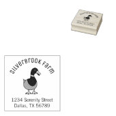Mallard Duck Farm Arch Address Gummistempel (Stempel)