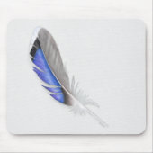 Mallard Duck Feather Watercolor Mousepad (Vorne)
