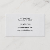 Mallard Duck Feather Watercolor Visitenkarte (Rückseite)