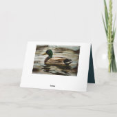 Mallard Duck Feiertagskarte (Rückseite)