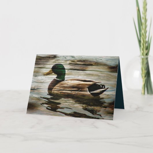 Mallard Duck Feiertagskarte (Vorderseite)