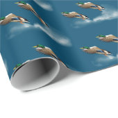Mallard Duck fliegt über Wasser Geschenkpapier (Rolleneckpunkt)
