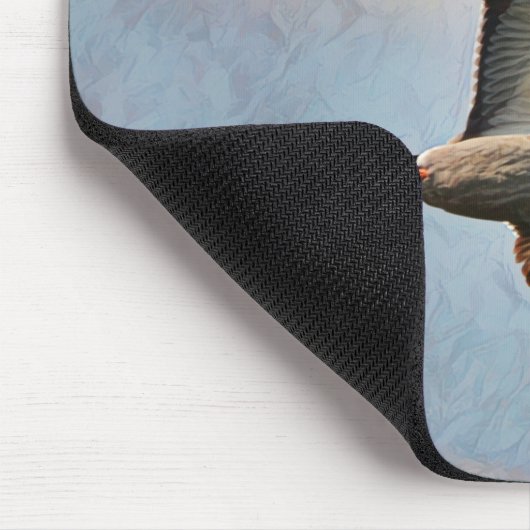 Mallard Duck Flying in Sky Art Mouse Pad Mousepad (Ecke)
