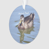 Mallard Duck Foto Ornament (Vorderseite)