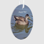 Mallard Duck Foto Ornament (Vorderseite)