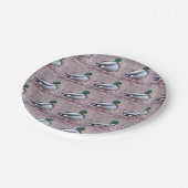 Mallard Duck Foto Pappteller (Schrägansicht)