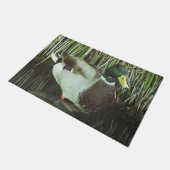 Mallard Duck Foto Wilhelm Tell Fußmatte (Schrägansicht)