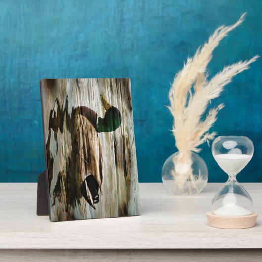 Mallard Duck Fotoplatte (Seite)