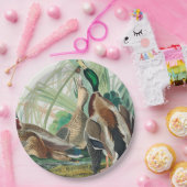 Mallard Duck from Birds of America (Audubon) Pappteller (Party)