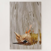 Mallard Duck Füttre unter Wasser Puzzle (Vertikal)