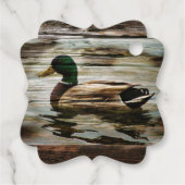 Mallard Duck Geschenkanhänger (Rückseite)
