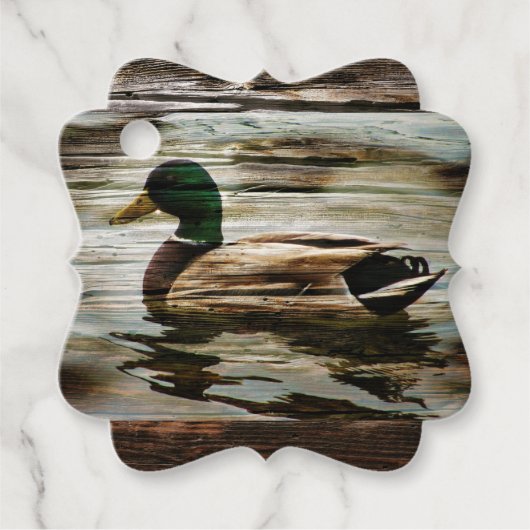 Mallard Duck Geschenkanhänger (Vorderseite)