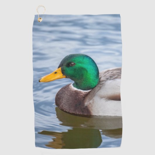 Mallard Duck Golfhandtuch (Vorderseite)