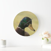Mallard Duck Große Wanduhr (Zuhause)