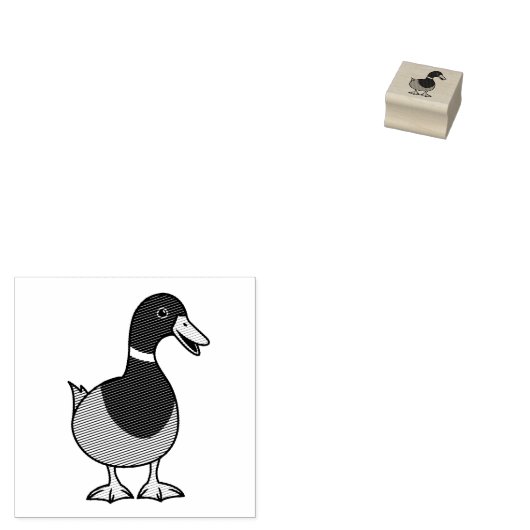 Mallard Duck Gummistempel (Stempel)