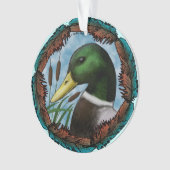 Mallard Duck Head Ornament (Vorderseite)