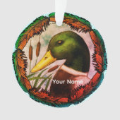 Mallard Duck Head Ornament (Vorderseite)