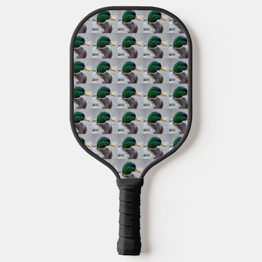 Mallard Duck Head Pattern Pickleball Schläger (Rückseite)