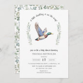 Mallard Duck Hunting Baby Show Einladung (Vorne/Hinten)