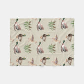 Mallard Duck Hunting Blanket Fleecedecke (Vorderseite (Horizontal))