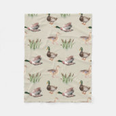 Mallard Duck Hunting Blanket Fleecedecke (Vorderseite)
