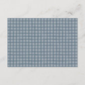 Mallard Duck Hunting Gingham Baby Details Card Begleitkarte (Rückseite)