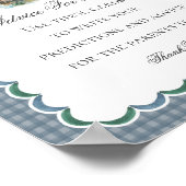 Mallard Duck Hunting Gingham Boy Advice for Baby Poster (Ecke)