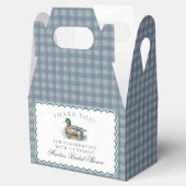 Mallard Duck Hunting Gingham Bridal Favor Boxes Geschenkschachtel (Geöffnet)