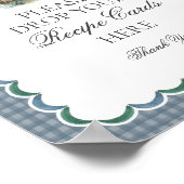 Mallard Duck Hunting Gingham Gemeinsames Rezept Poster (Ecke)