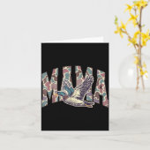 Mallard Duck Hunting Mama Retro Camouflage Daddy M Karte (Gelbe Blume)