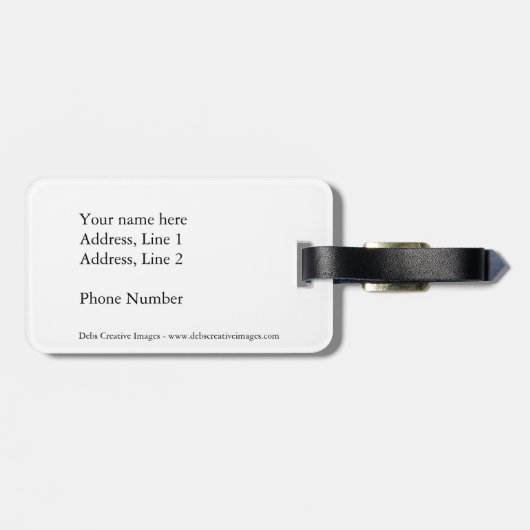 Mallard Duck im Flug Gepäckanhänger (Rückseite horizontal)