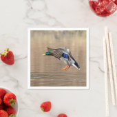 Mallard Duck im Flug Serviette (Beispiel)